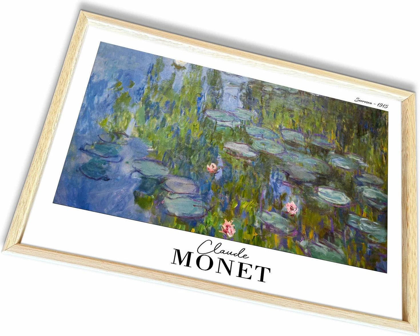 Pikturë dekorative me kornizë, Monet, shumëngjyrëshe, 42x62cm