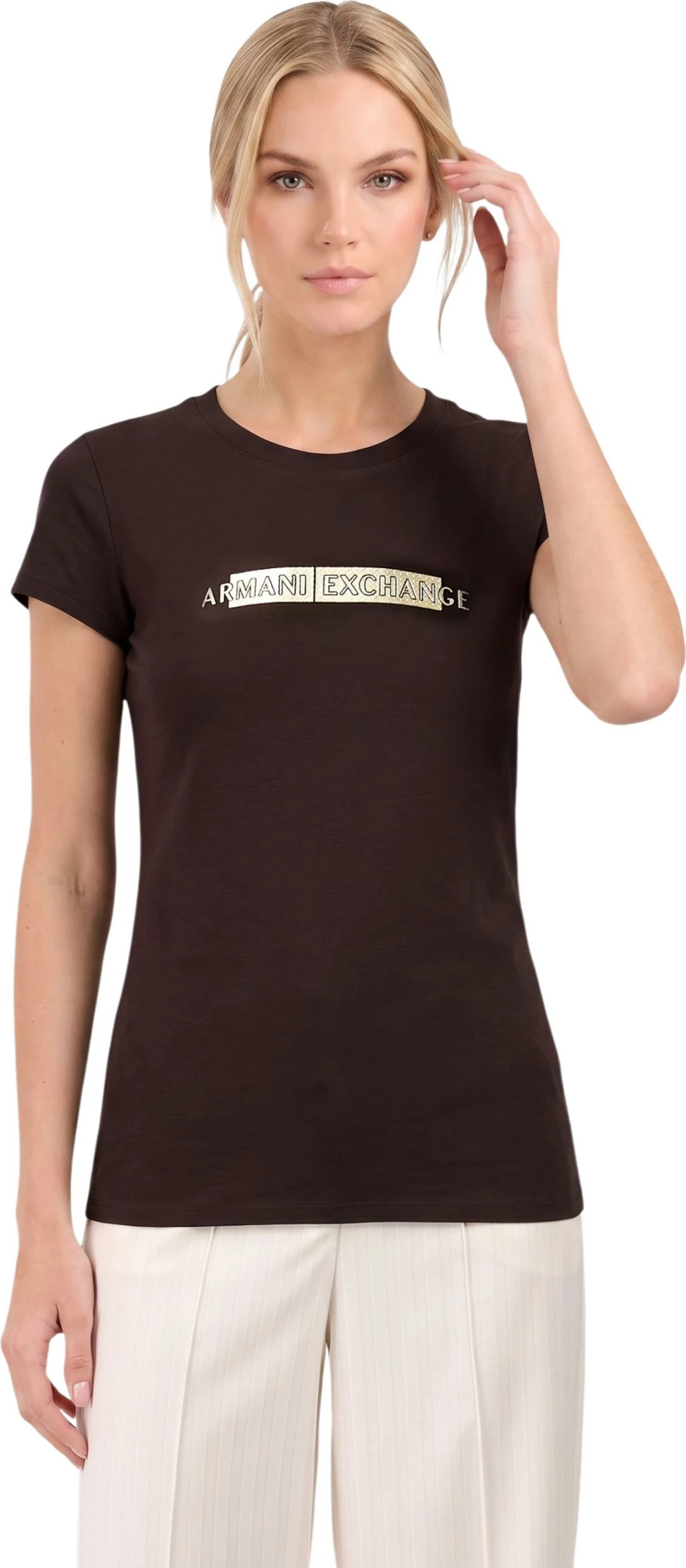 Maicë për femra Armani Exchange XW002811 AF16294, kafe