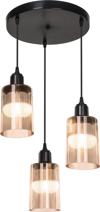 Llambë tavani, ngjyrë e zezë-ambar, PWL-1195, 30x80cm