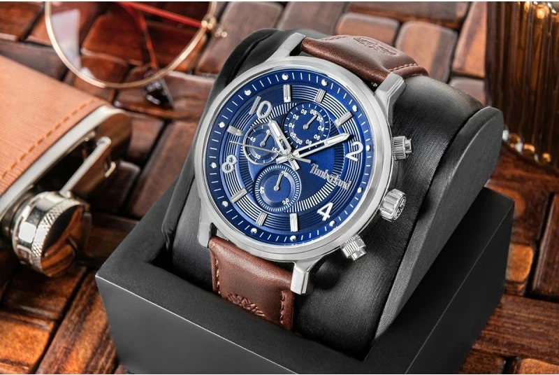 Orë dore meshkuj Timberland Driscoll TDWGF0055702, kafe/navy blue, set me çantë