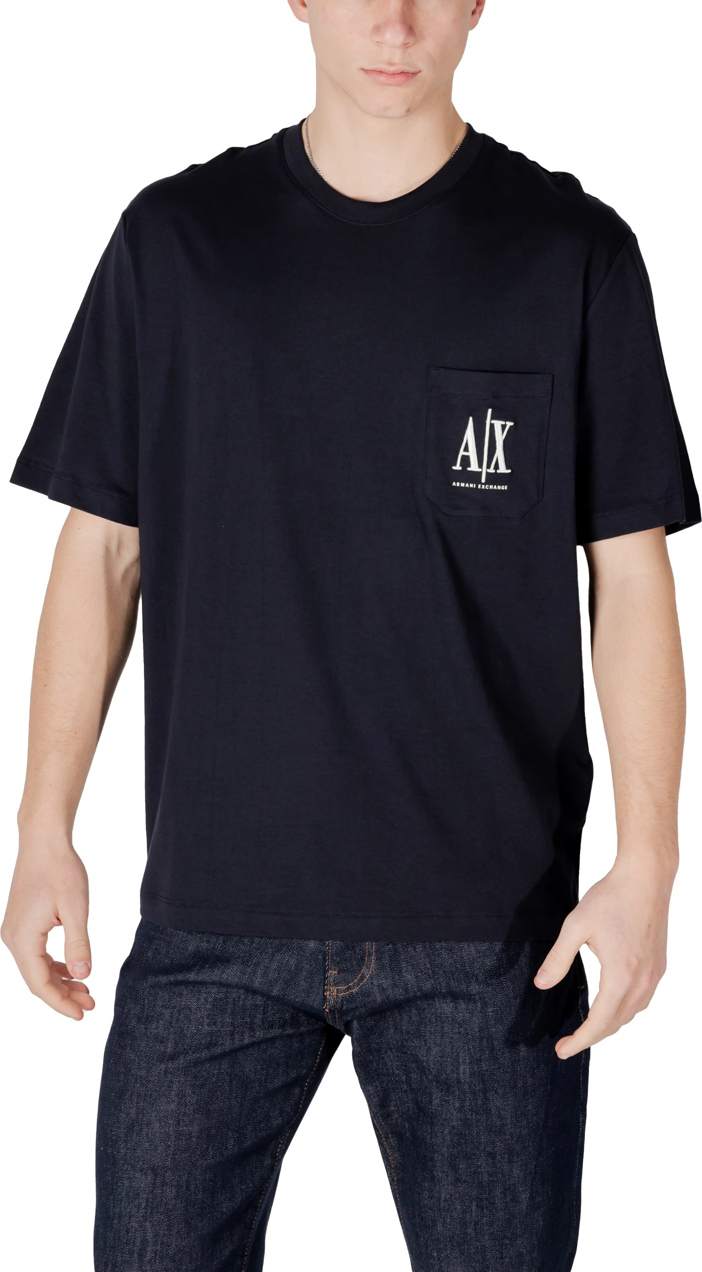Maicë për meshkuj Armani Exchange XM000366 AF12308, e kaltër
