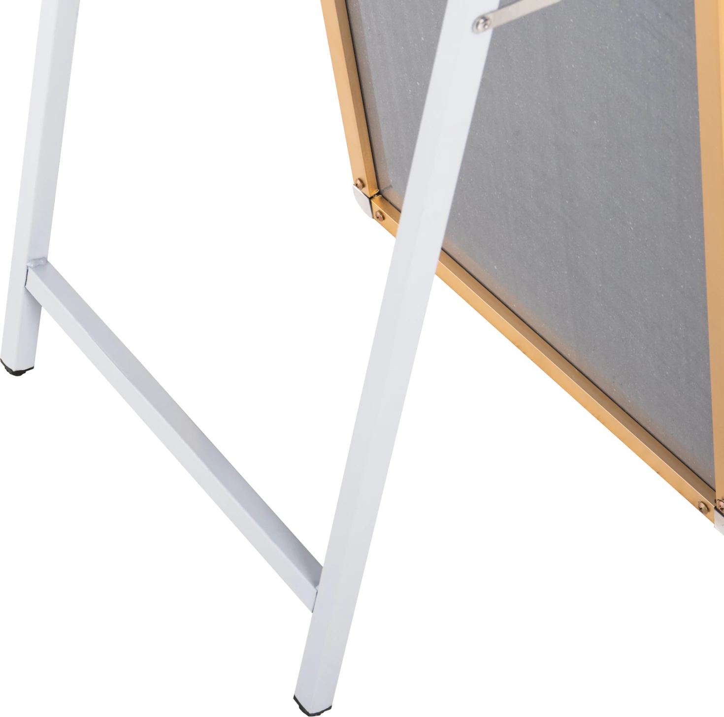 Pasqyrë në dysheme JOELY, kornizë alumini, ngjyrë ari, 40x31x160H cm