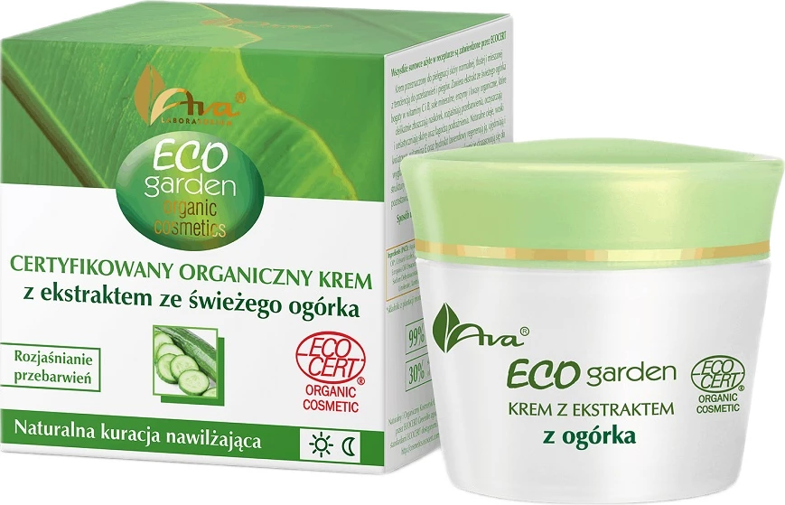 Krem fytyre për femra Ava Laboratorium Eco Garden me ekstrakt kastraveci, 50ml