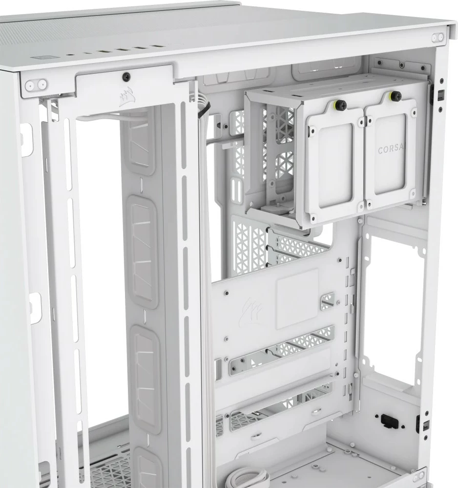 Kasë Corsair 6500D Airflow, Midi Tower, xham i temperuar, e bardhë