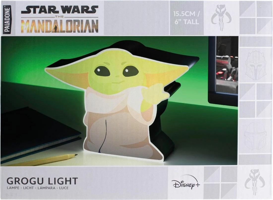 Llambë tavoline Paladone Star Wars Grogu Box Light 15.5 cm, me bateri 3xAAA