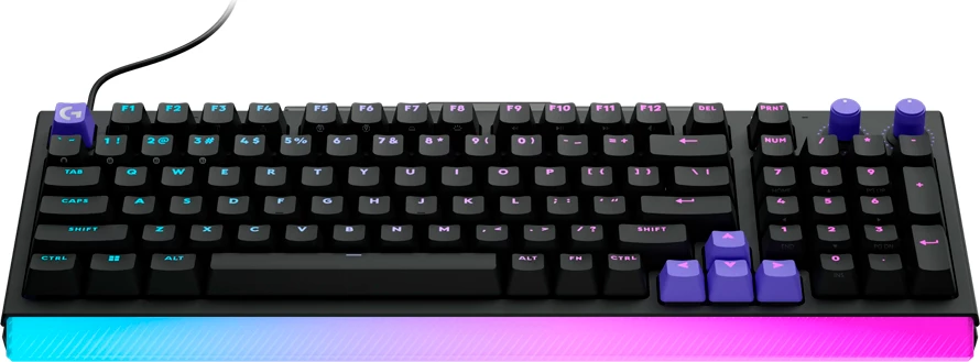 Tastierë gaming Logitech G512 X 98 me kabllo, RGB, switch linear, USB-C, US INT'L, e zezë