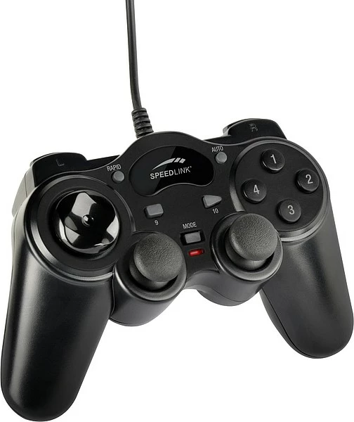 Gamepad Speedlink Thunderstrike, USB, për PC, i zi