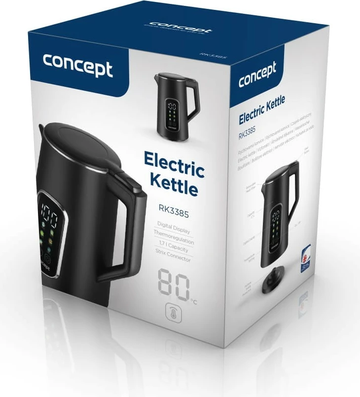 Çajnik elektrik, Concept, RK3385, 1.7L me kontroll temperature 45–100°C, 2200W, i zi