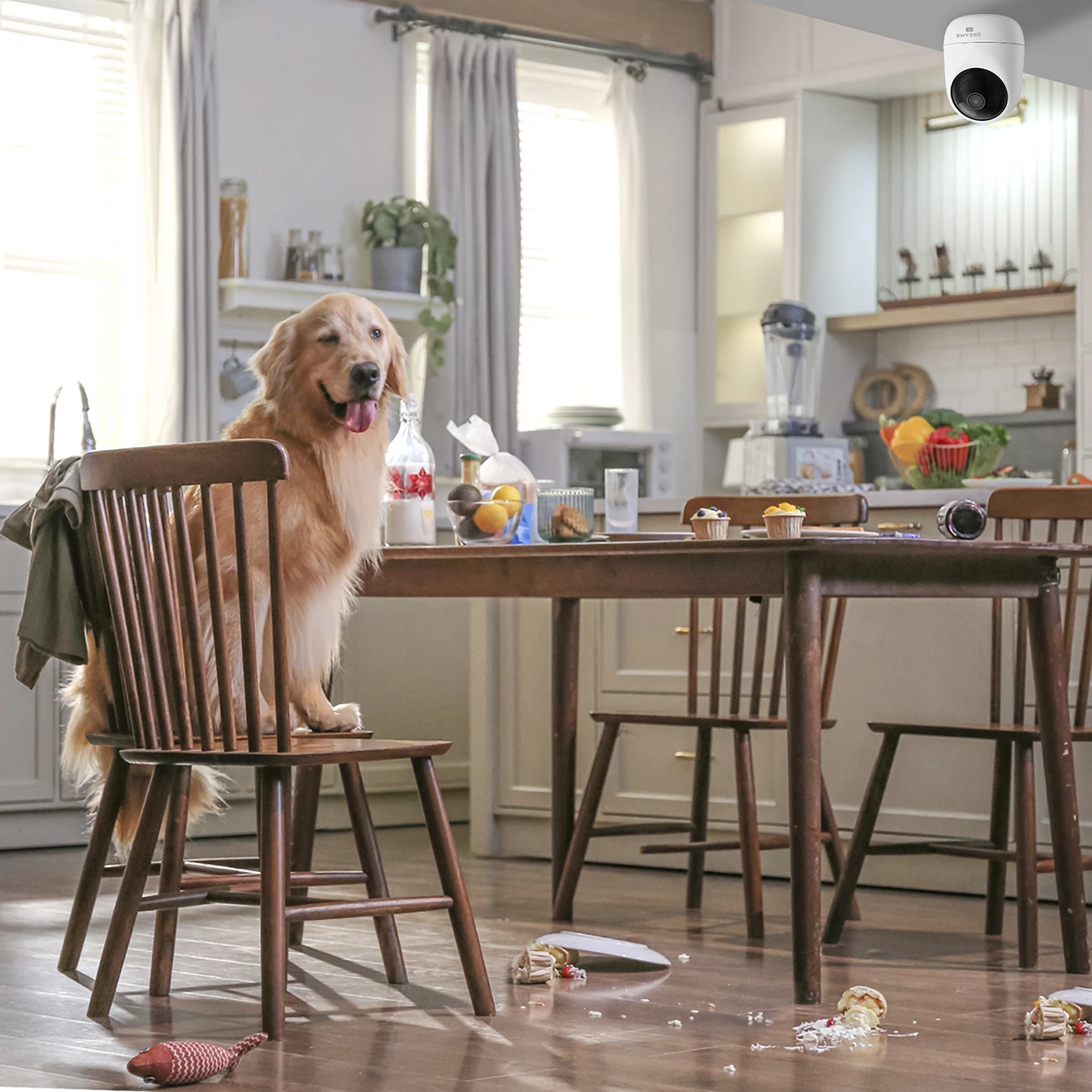 Kamerë e brendshme smart, Dreame Navo Care 1 InCam A131, 2K 4MP 360° pan/tilt, Wi‑Fi 2.4/5GHz, dy‑drejtim audio, microSD deri 256GB, e bardhë