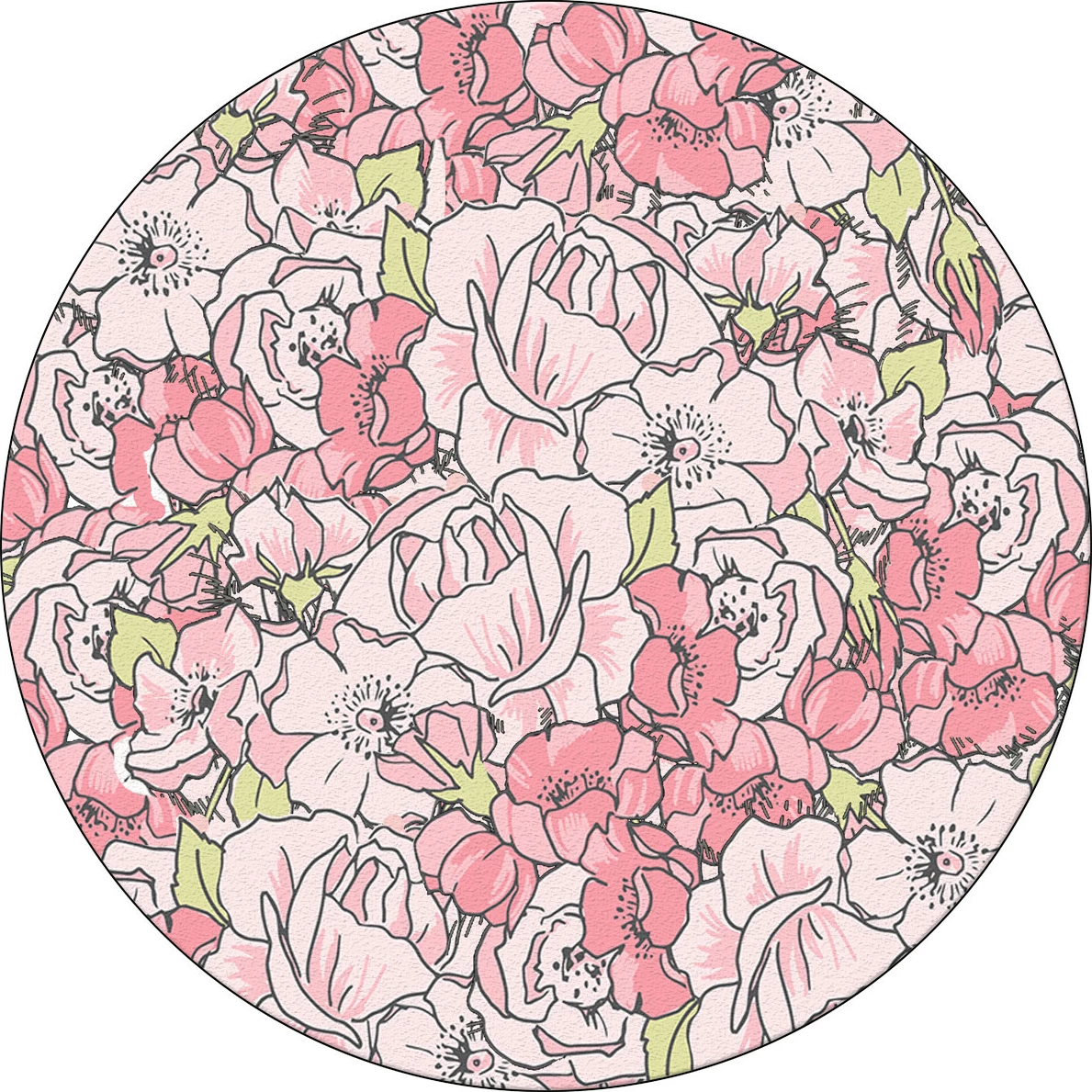 Qilim rrumbullakët, 100 cm, Conceptum Hypnose, rozë