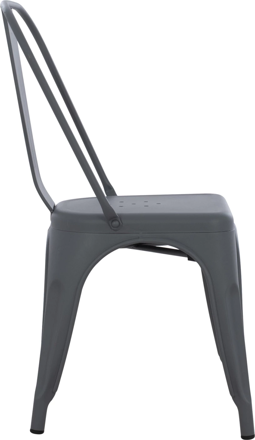 Karrige për ngrënie MELITA-PRO FH8641.50 metalike, ngjyrë gri, 44x47x84.5H cm