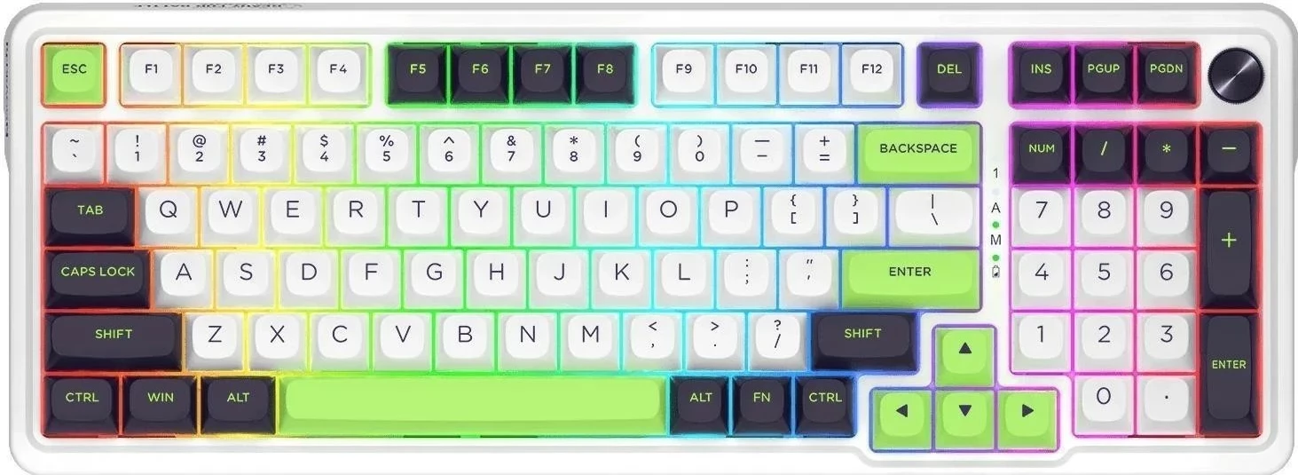 Tastierë Redragon K686WBG-RGB-MAX Eisa Max, RGB, e bardhë