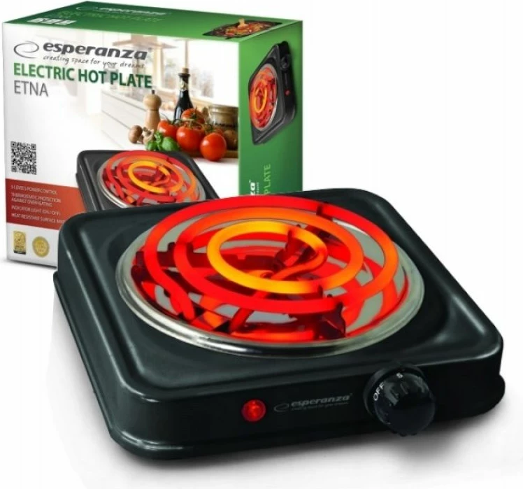 Plitë elektrike Esperanza ETNA EKH012K, e zezë