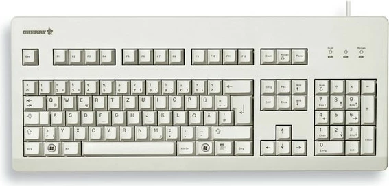 Tastierë Cherry G80-3000 LPCDE-0, USB, QWERTZ, gri