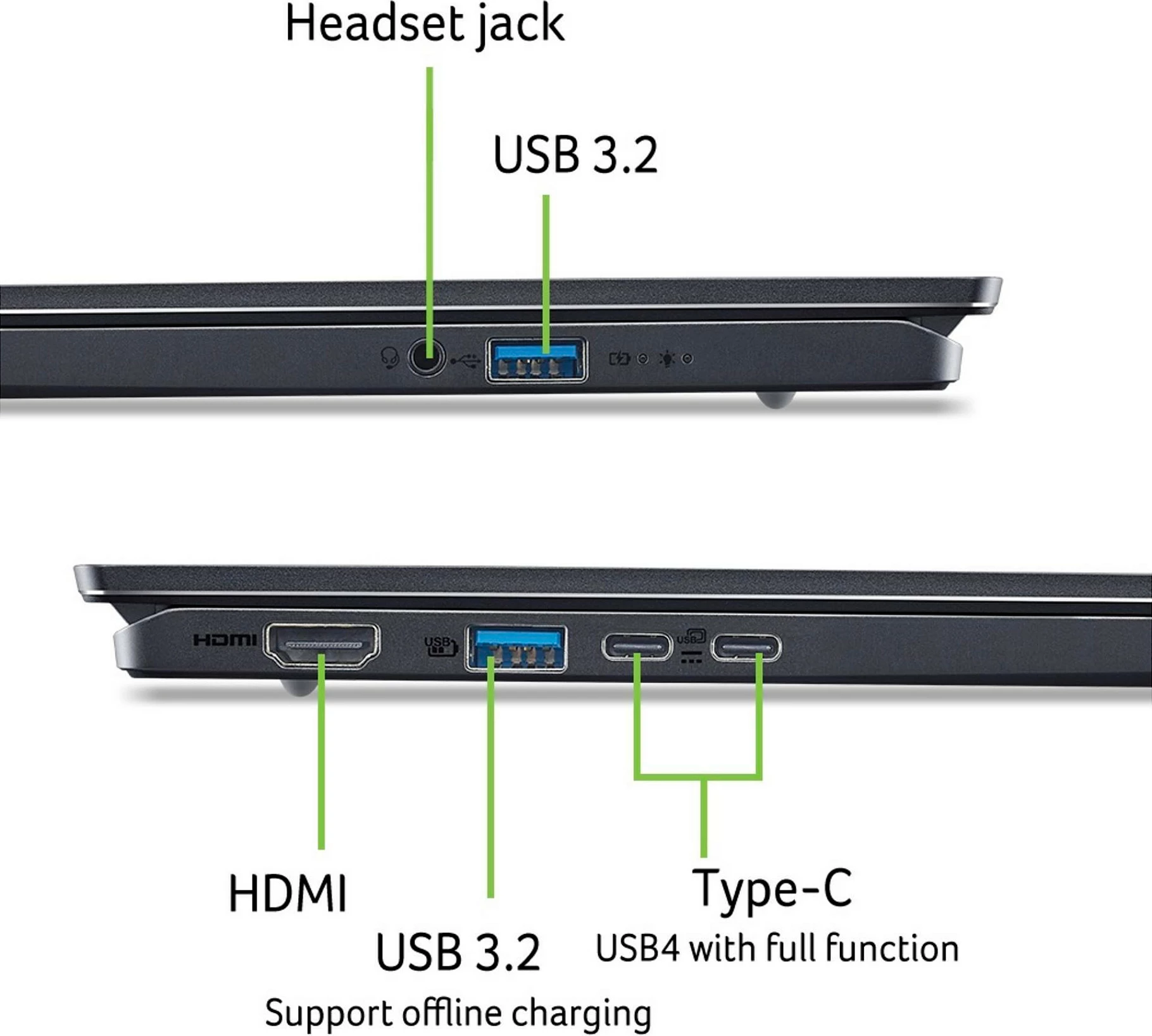 Laptop Acer Swift Go 16 AI OLED SFG16-61-R6QV, 16" OLED 2048x1280, 32GB LPDDR5x, Copilot+ PC, Gri Titanium