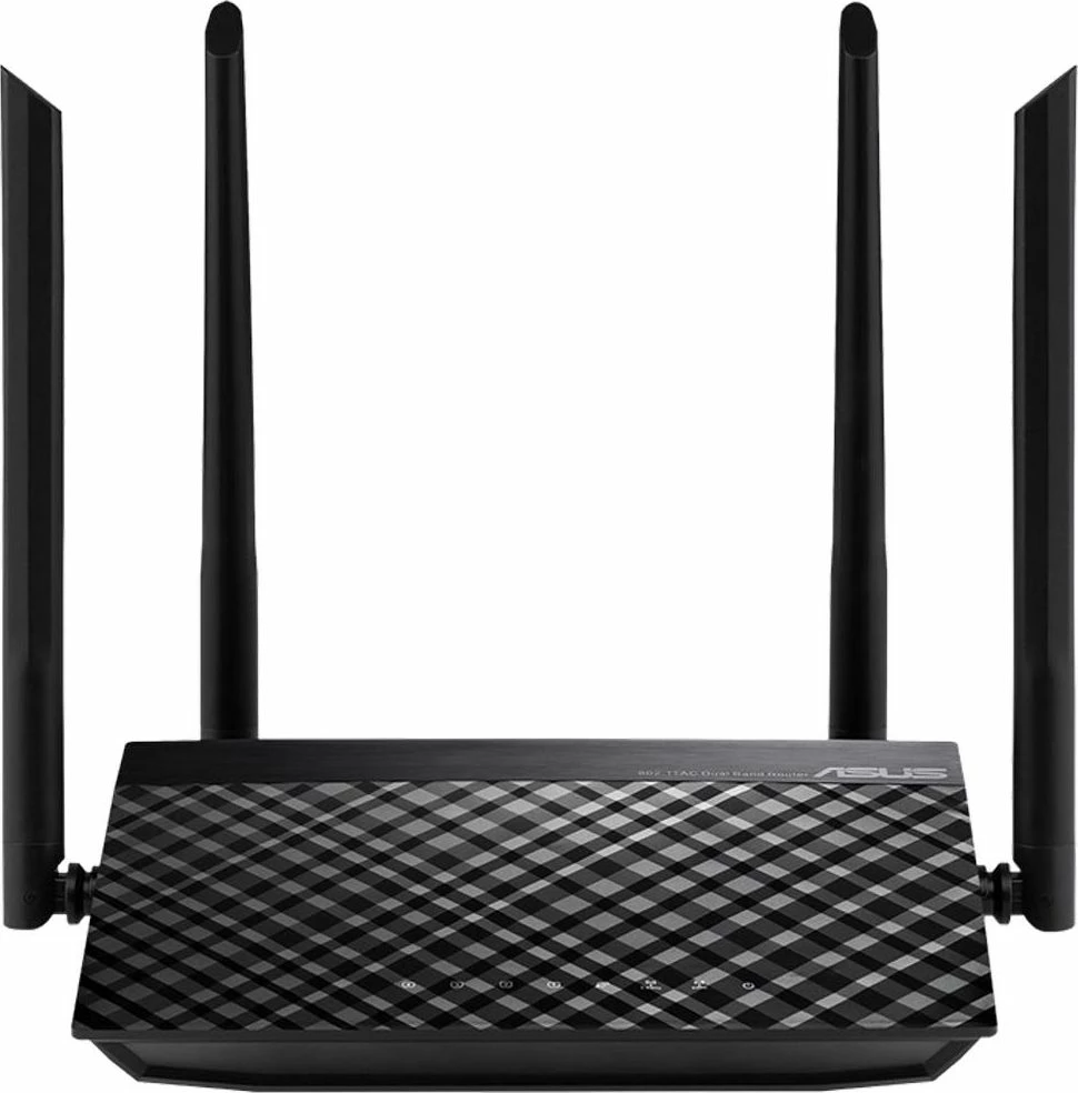 Router Asus RT-AC1200 V2 AC1200 Dual-Band Wi‑Fi 5, 4 antena, e zezë