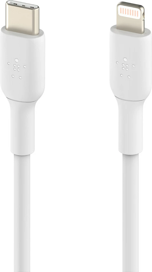Kabllo Belkin CAA003bt2MWH, 2m, USB-C në Lightning, e bardhë