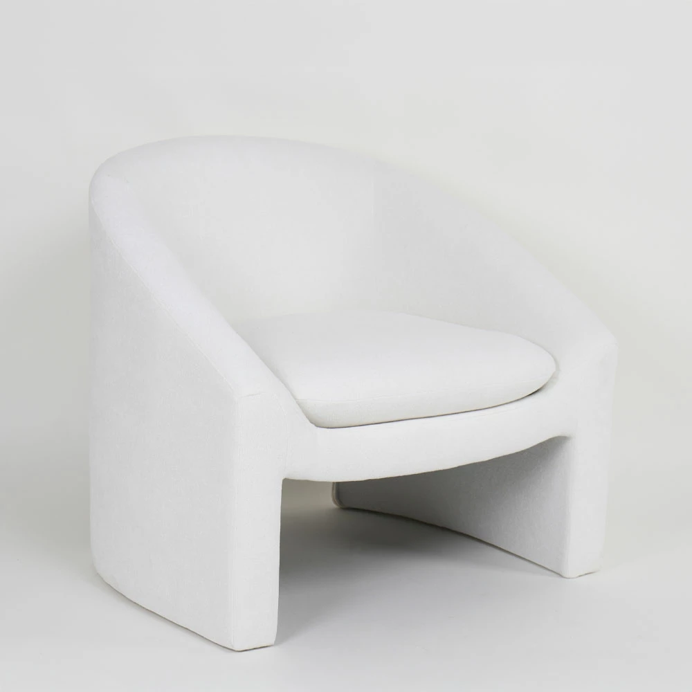 Karrige e ulët AVOA, e bardhë, 81x74x72cm