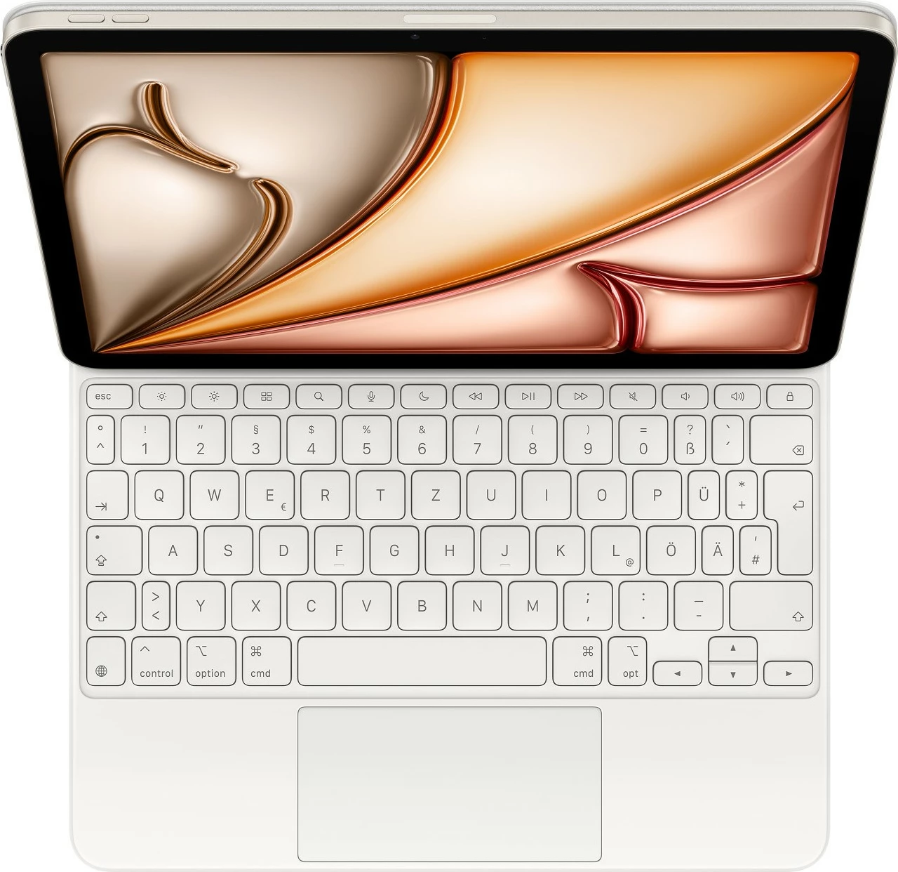 Tastierë Apple Magic, QWERTZ, Gjermanisht, Trackpad, iPad Air 11-inch, Bardhë