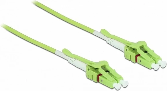 Kabllo fibër optike DeLOCK 85688, OM5, LC-LC, 1 m, duplex, e gjelbër