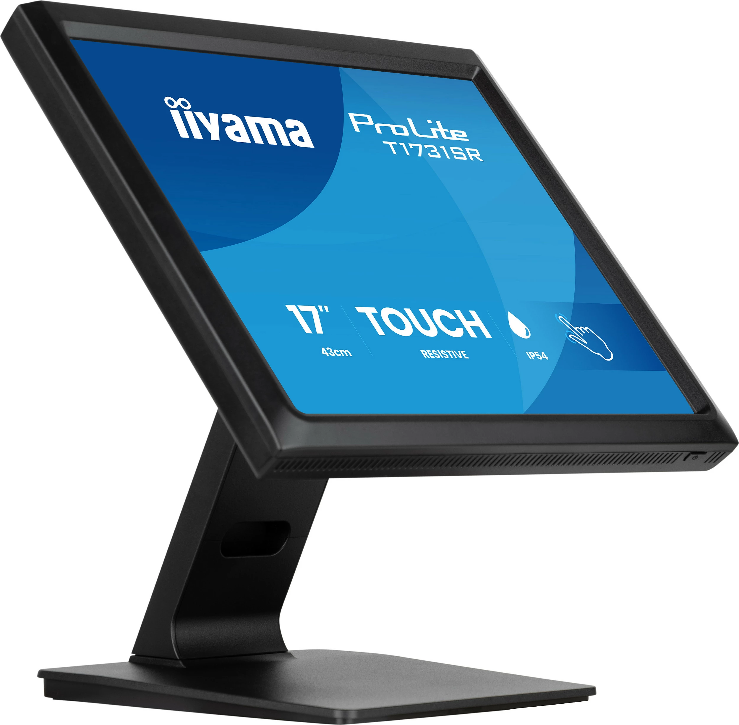Monitor touch iiyama ProLite T1731SR-B2S 17", 1280x1024, HDMI/DisplayPort/VGA, altoparlantë, i zi