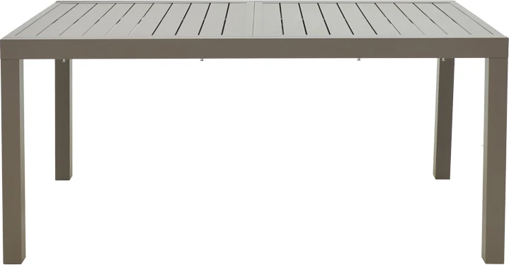 Tavolinë e zgjatshme Lafla, alumin, ngjyrë shampanje, 160-240x90x75cm