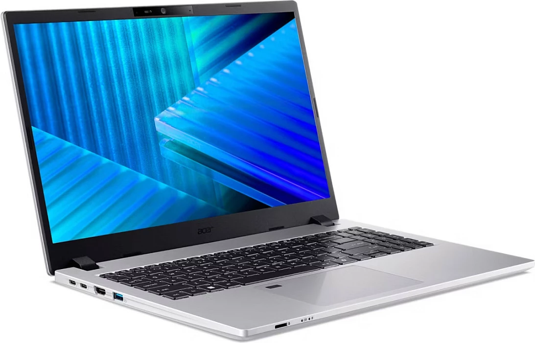 Laptop Acer TravelMate P2 TMP215-75-G2-TCO-70VW, Core Ultra 7 155H, 32GB RAM, 1TB SSD, 15.6" FHD, Windows 11 Pro, Pure Silver