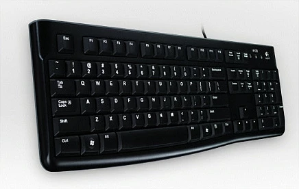 Tastierë Logitech K120, full-size, me kabllo, USB, QWERTY, e zezë