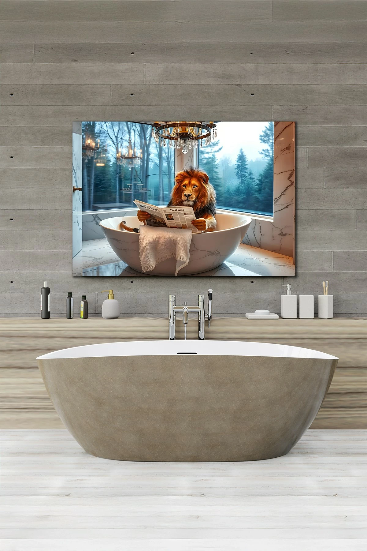 Pikturë dekorative në kanavacë, shumëngjyrëshe, Wallity, Ersyaıhyvn21, 50x70cm