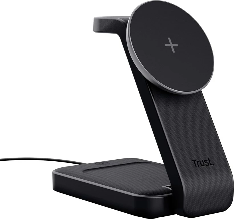 Karikues wireless Trust Viro, për kufje, celular, smartwatch, i zi
