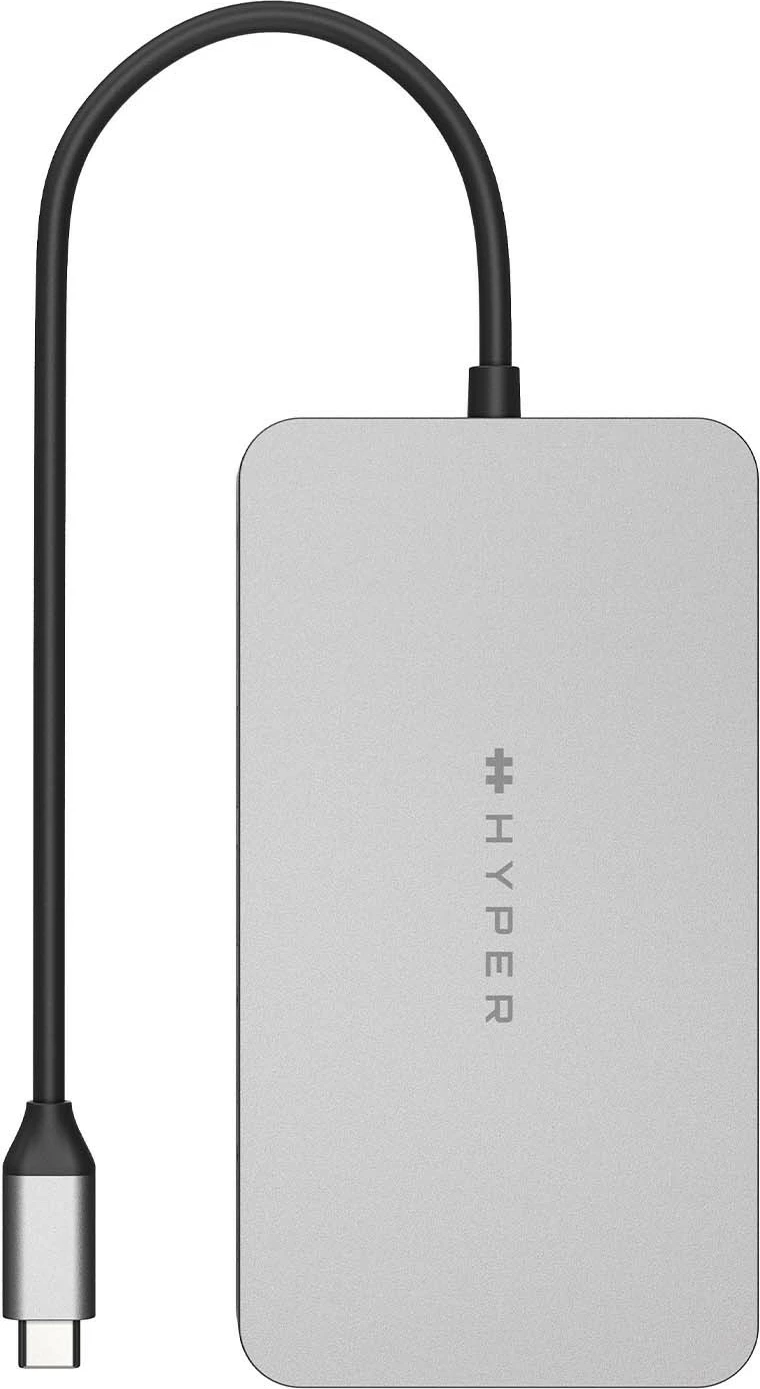 Dok stacion Targus HyperDrive Duel HDMI 10in1, USB-C, 2x HDMI, 2x USB-A, 2x USB-C, Ethernet, 4K, Stainless steel