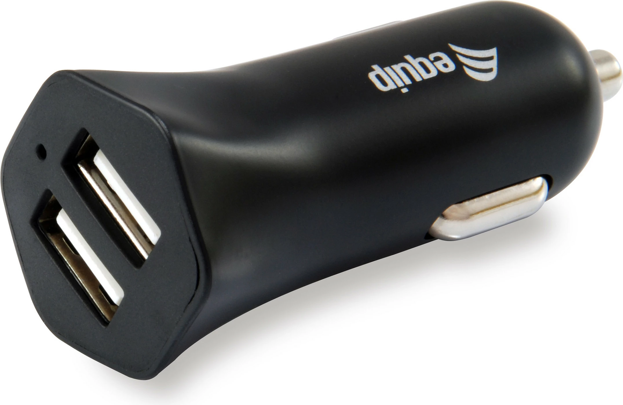 Karikues veture EQUIP 245510, dual USB 2.4A, 12/24V në 5V, i zi
