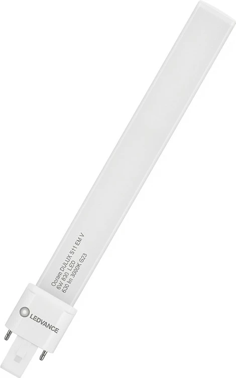 Llambë LED OSRAM DULUX S11 EM V 6W 830, G23, 630 lm, 3000K, e bardhë e ngrohtë