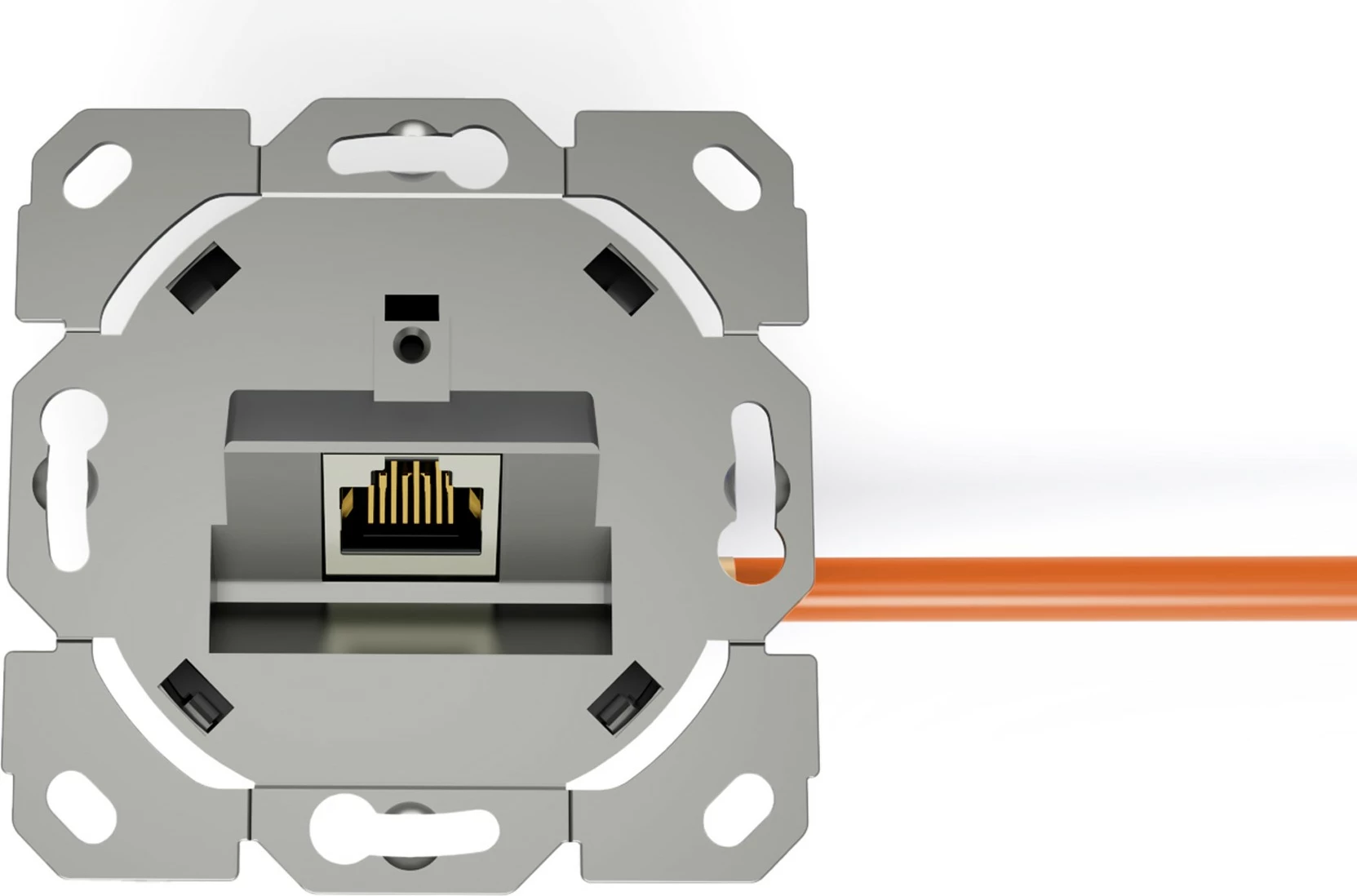Prizë rrjeti Digitus CAT 6A, 1x RJ-45, e bardhë