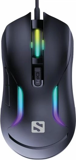 Maus gaming Sandberg LightFlow 6D 640-27, 6 butona, DPI 3600, me kabllo USB 1.5 m, RGB, i zi