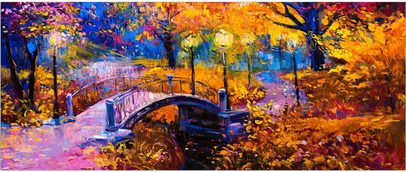 Pikturë dekorative në kanavacë, shumëngjyrëshe, YTY233816548_50120, 50x120cm