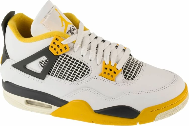 Atlete Nike Jordan për femra, të bardha dhe të verdha