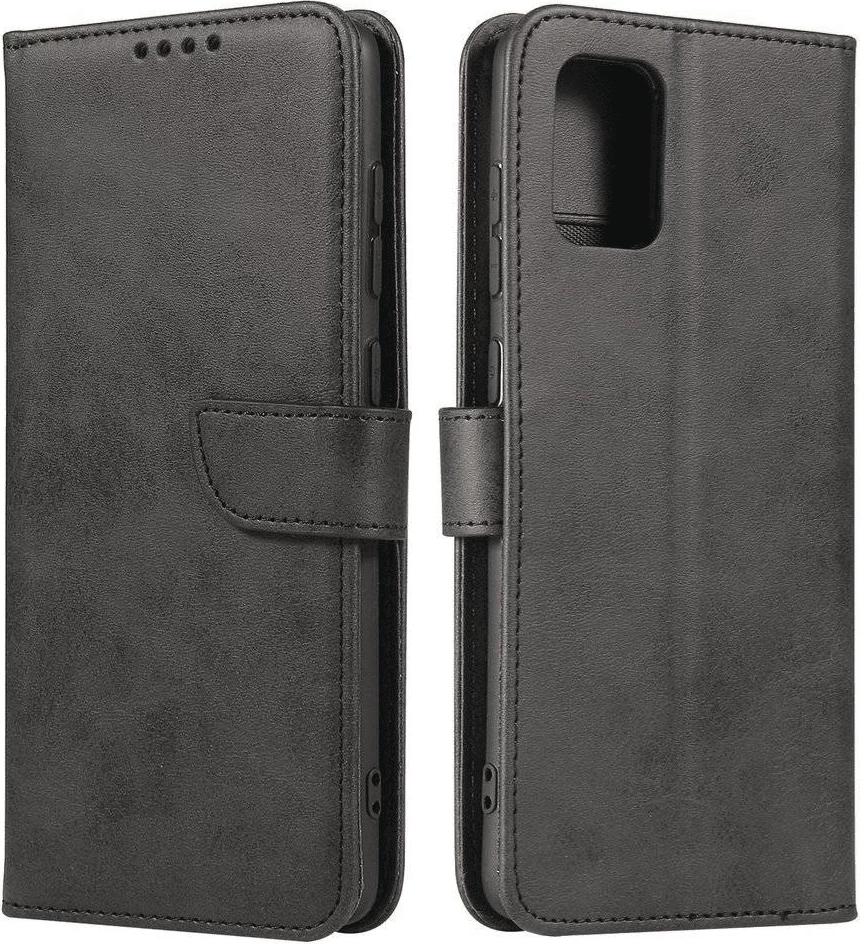 Mbështjellës ONASI 17382 Wallet Leather Flip për Xiaomi Redmi Note 12 5G / Poco X5, lëkurë, mbyllje magnetike, xhepa kartash, stand, i zi