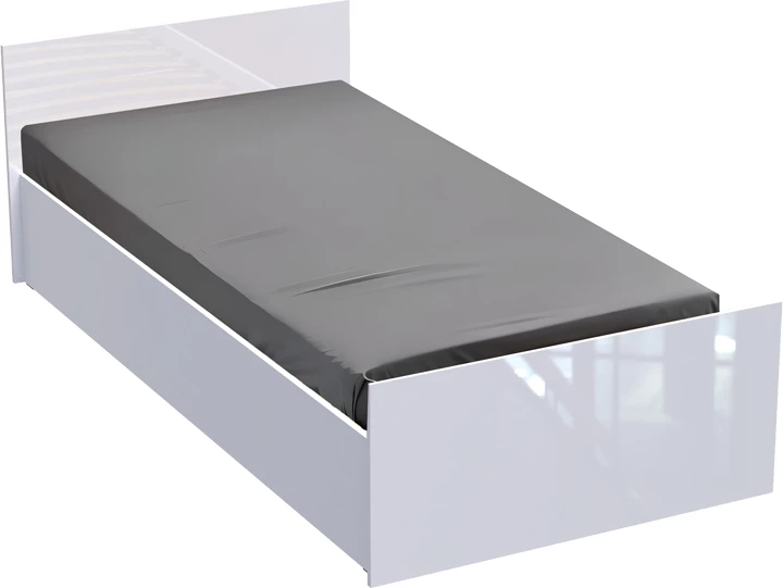 Krevat tek Afina, ngjyrë e bardhë, 90x200cm