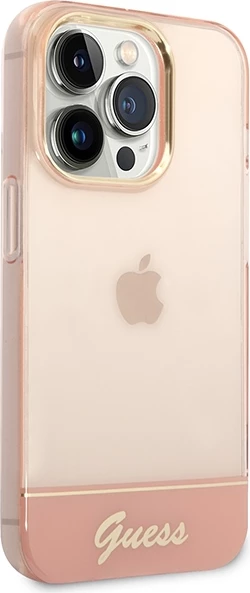 Mbështjellës Guess Translucent për iPhone 14 Pro Max 6.7", Rozë