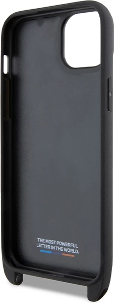 Mbështjellës BMW M Edition Carbon Stripe & Strap për iPhone 15 Plus / 14 Plus, i zi