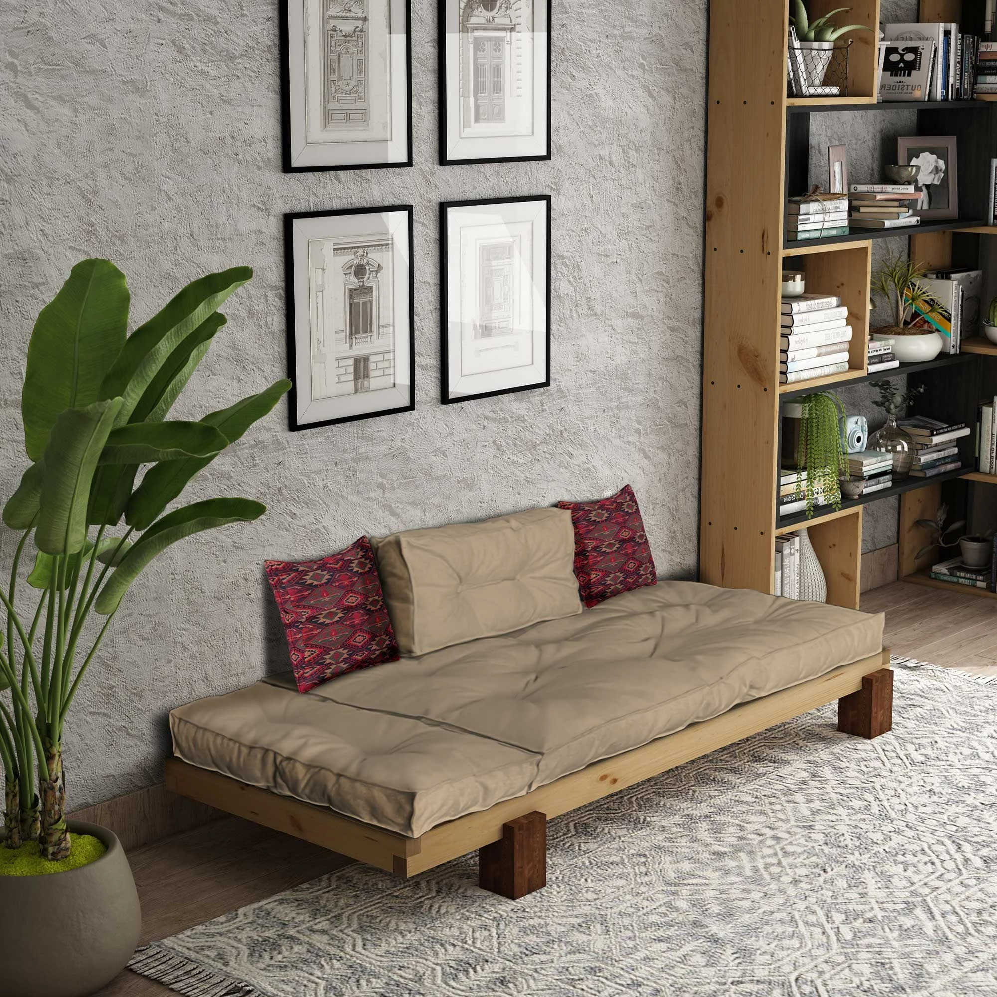 Lounge Atelier del Sofa, ngjyrë natyrale dhe deve, CPT8301-200