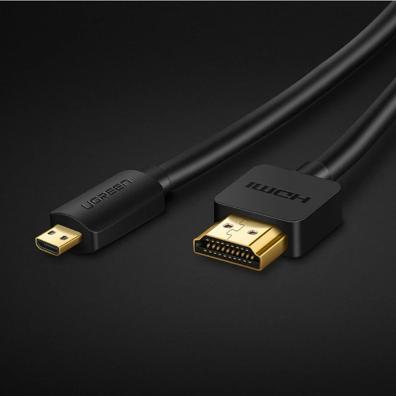 Kabllo HDMI në micro HDMI Ugreen 30102, 1.5m, 4K 60Hz, e zezë