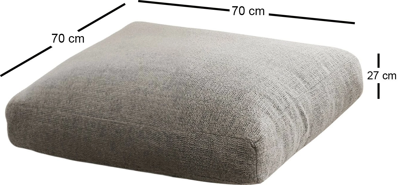 Jastëk Atelier del Sofa, TEDDY, ngjyrë gri, 70x27x70cm