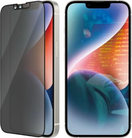 Mbrojtës ekrani PanzerGlass Ultra-Wide Fit Privacy për iPhone 14/13 Pro/13, xham i temperuar, Antibakterial