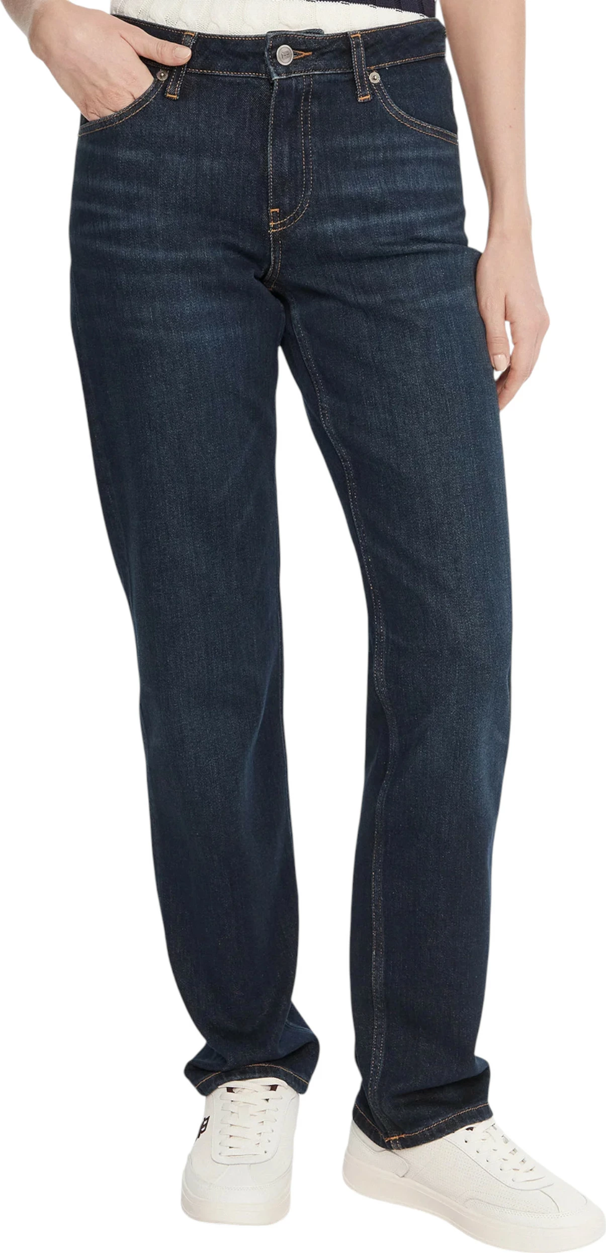 Xhinse për femra Tommy Hilfiger DNM Milo Classic STR WW0WW47487, denim i errët