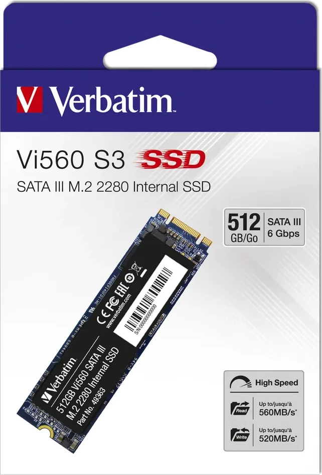 Disk SSD Verbatim Vi560 S3 M.2, 512GB