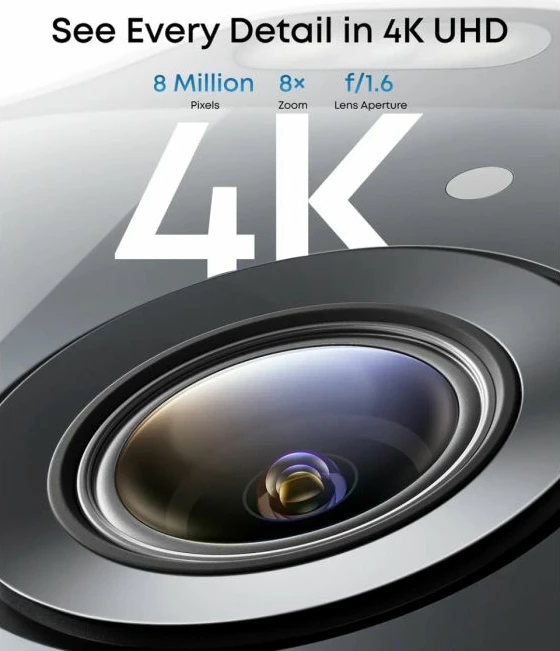 Kamerë sigurie ANKER Eufy Security SoloCam E42 (T8173321) 4K 360° me SolarPlus 2.0, microSD deri 128GB, kamerë shtesë, e bardhë