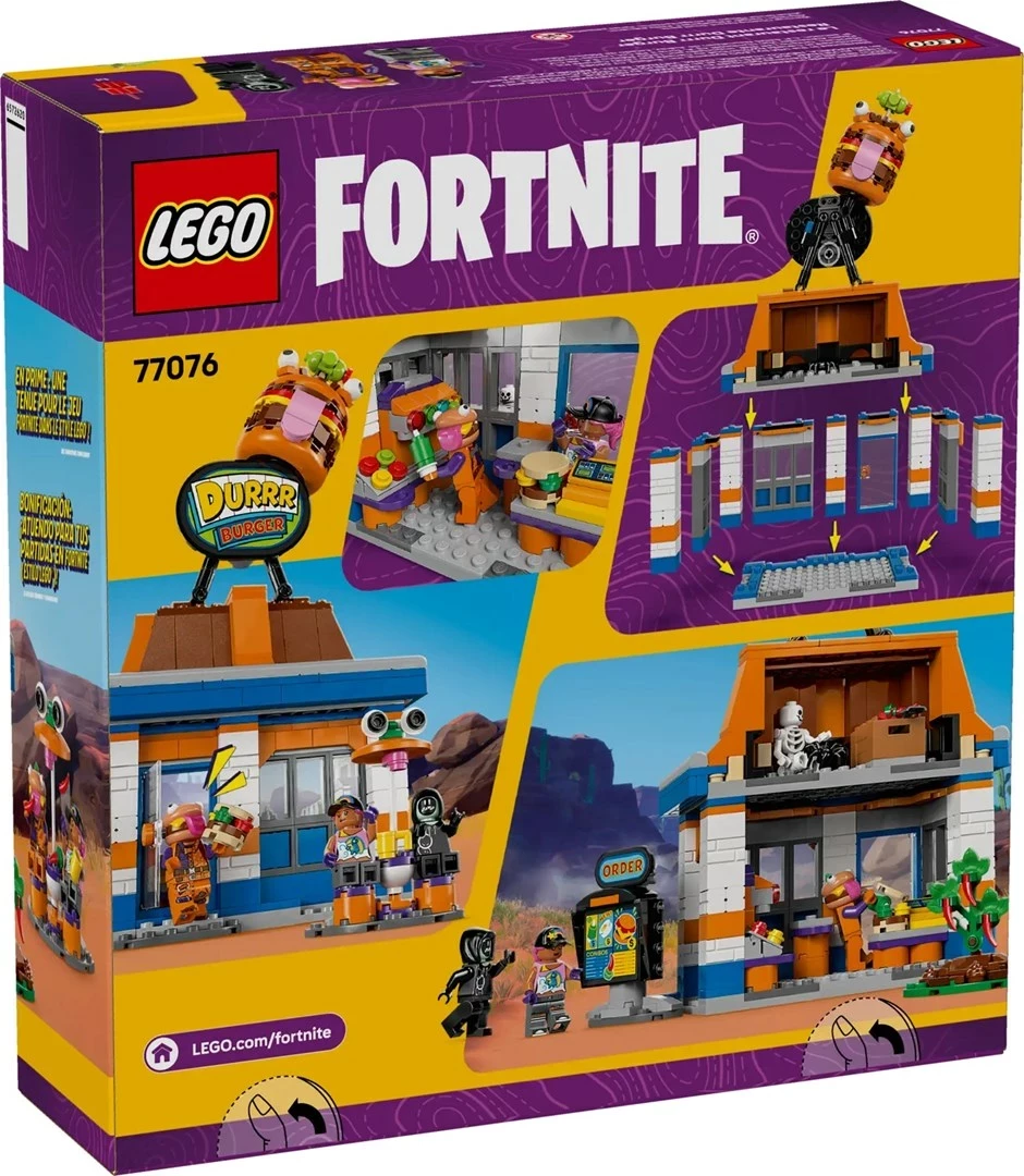 Set LEGO Fortnite 77076 Durrr Burger Restaurant, 546 pjesë, me 4 minifigura