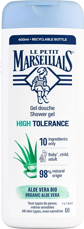Xhel dushi Le Petit Marseillais Moisturizing High Tolerance me Aloe Vera Organike, 400ml
